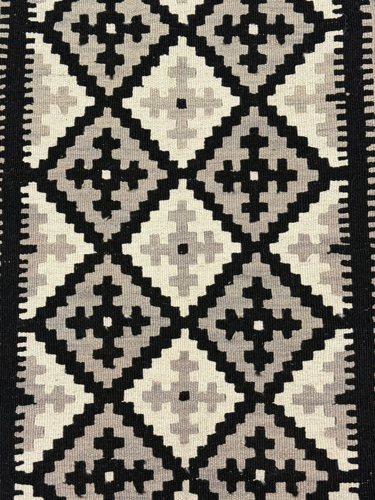 Handmade Azerbaijani Kilim Rug 145×95 cm | Natural Wool Tribal Rug | 49 OMR